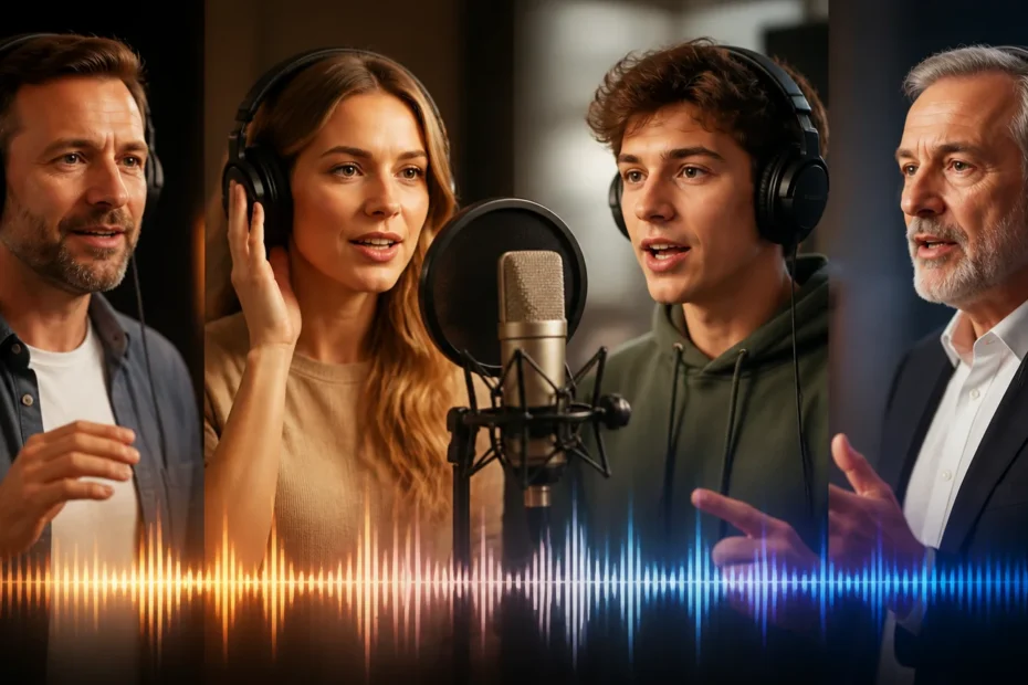 Como escolher timbre de voz para comércio