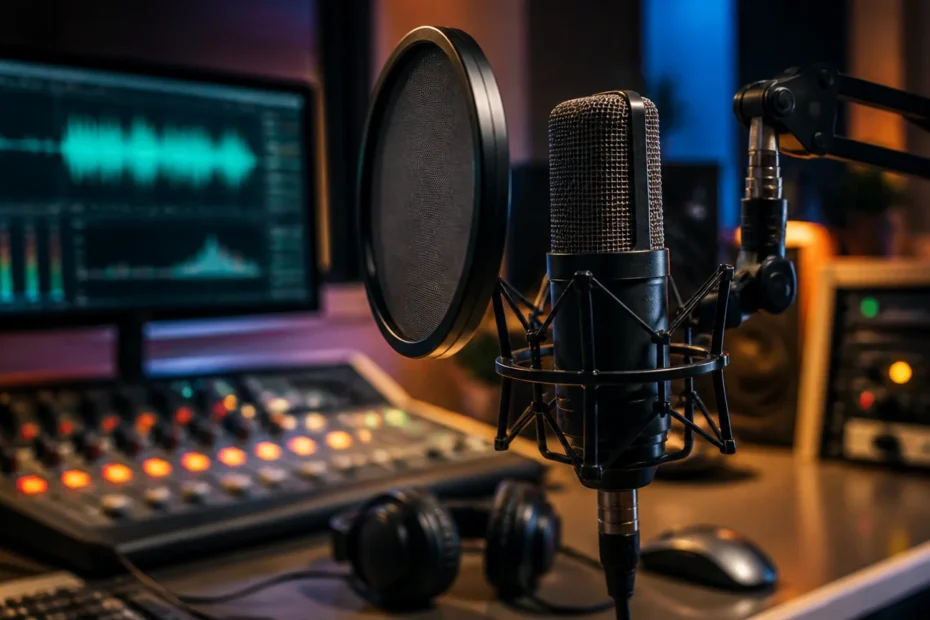 Locução para chamadas de rádio e programação