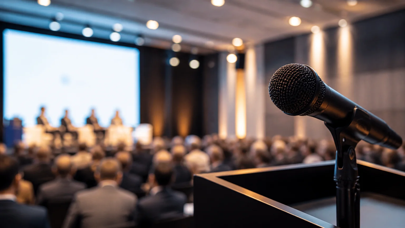 Locução para eventos corporativos: autoridade e clareza