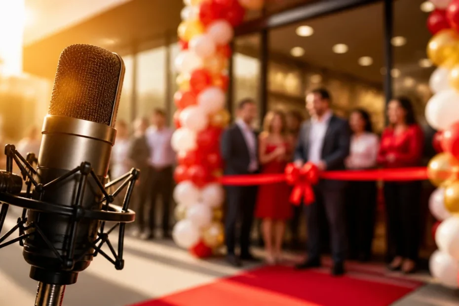 Locutor para anúncio de inauguração: como impactar