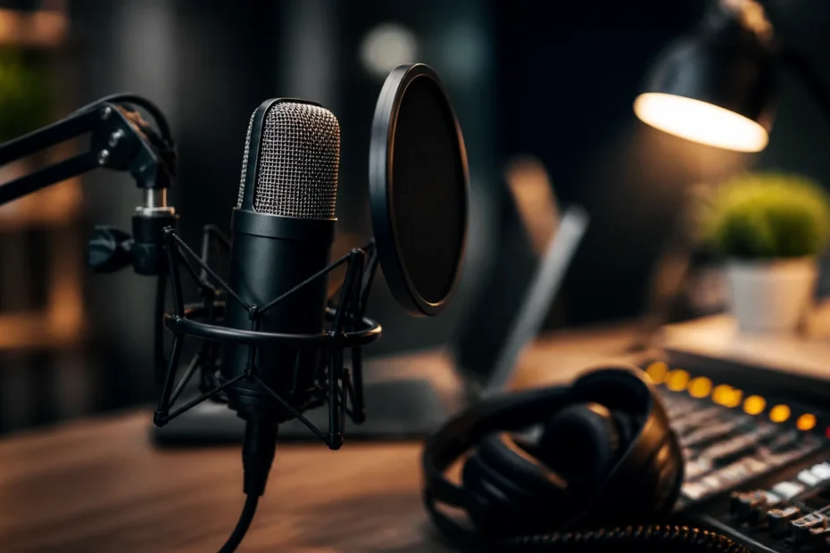 Voz profissional para podcast de marca: autoridade e retenção