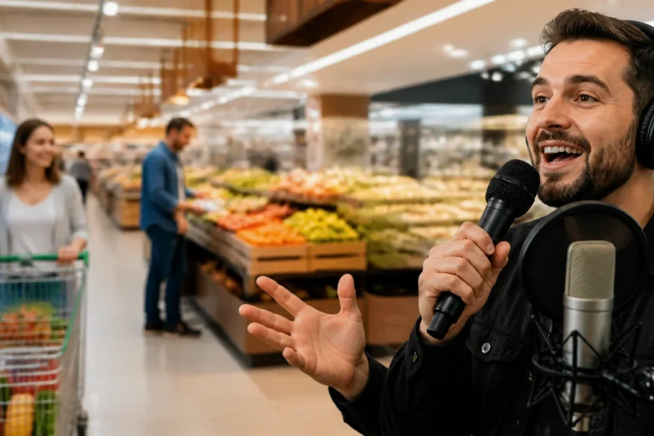 Locução para supermercados e varejo promocional