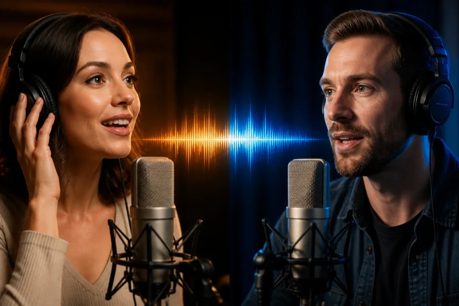 Voz feminina ou masculina para anúncio comercial: como escolher