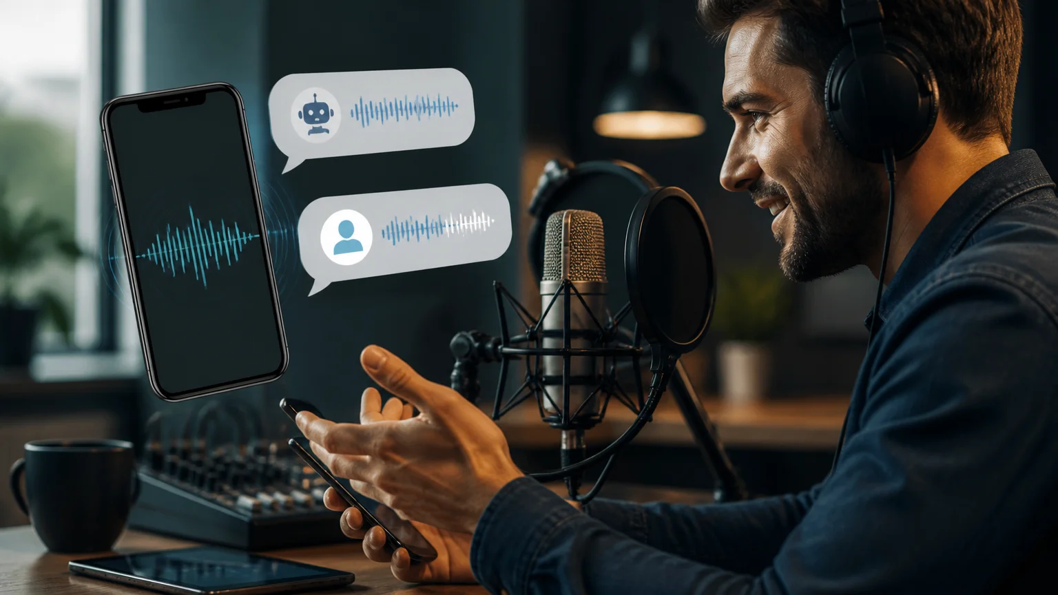 Locução para aplicativo e mensagens automáticas Locução para aplicativo e mensagens automáticas