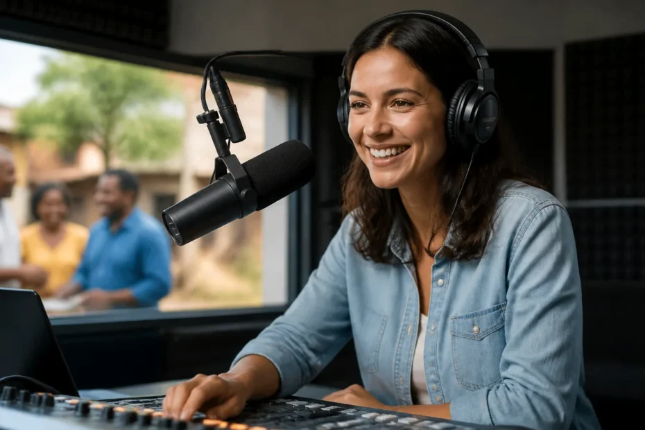 Locução para rádio comunitária: credibilidade e proximidade